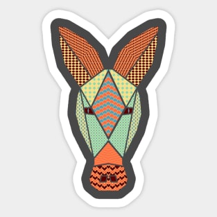 Geometric Aardvark Sticker